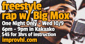 Freestyle Rap - All Levels Welcome @ Happiness U - at SALT in Kakaako | Honolulu | Hawaii | United States